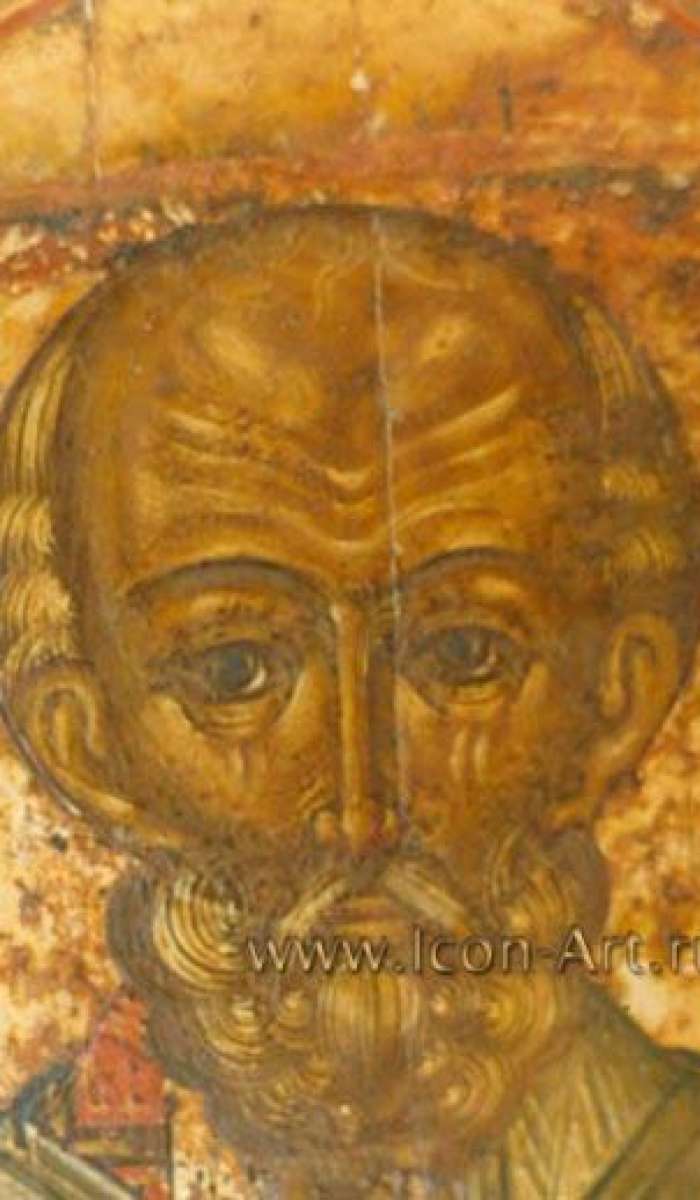 Фрагмент иконы «Святой Николай Чудотворец»