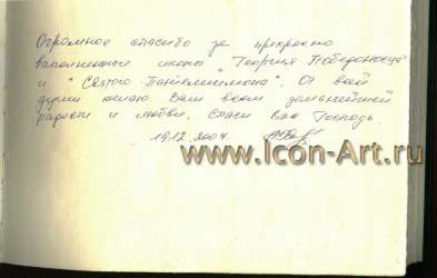 Иконы «Чудо святого Георгия о змии» и «Святой вмч. Пантелеимон» (Отзыв)