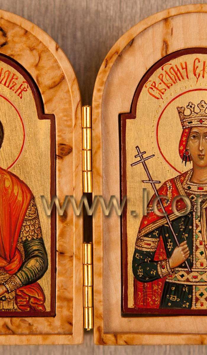 Святой Александр Невский и святая великомученица Екатерина