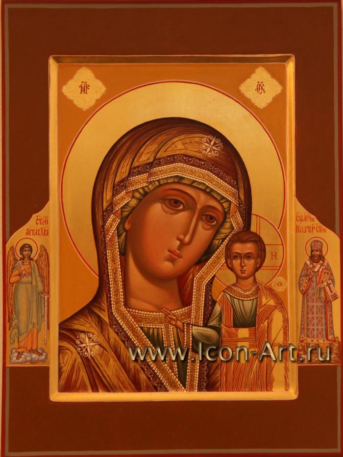 Икона Пресвятой Богородицы  "Казанская " с предстоящими святыми.