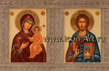 Венчальная пара с иконой Божией Матери «Смоленская»