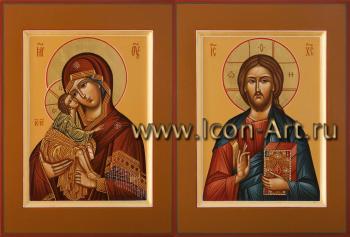 Венчальная пара с иконой Пресвятой Богородицы «Донская»