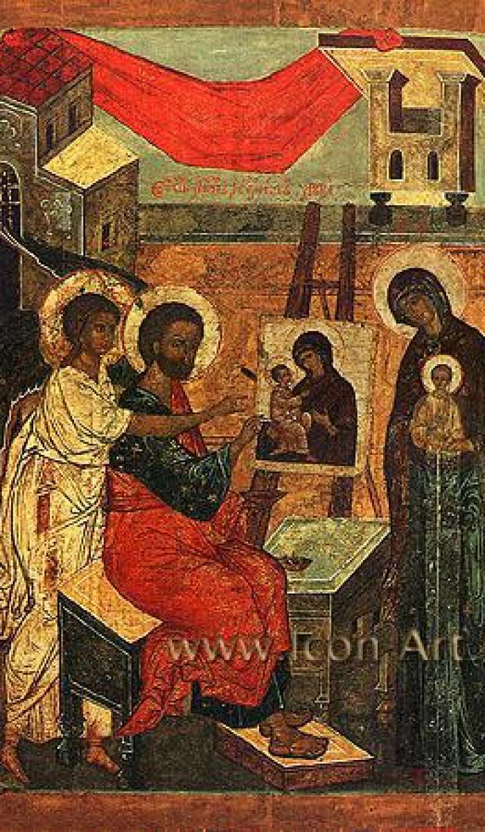 Евангелист Лука, пишущий икону Богоматери.