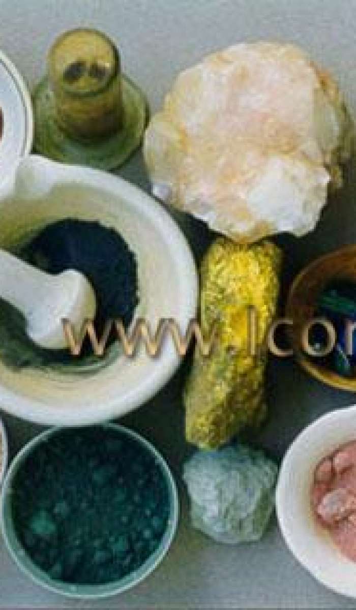 Перетертые и неперетертые природные минералы