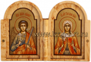 Складень: Святой Ангел Хранитель и мученица Татьяна
