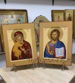 Венчальные иконы Пресвятая Богородица Феодоровская и Господь Вседержитель