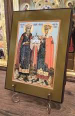 Икона святых равноапостольных князей Владимира и Ольги