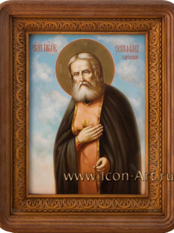 Киот из дуба с резьбой «лотос»