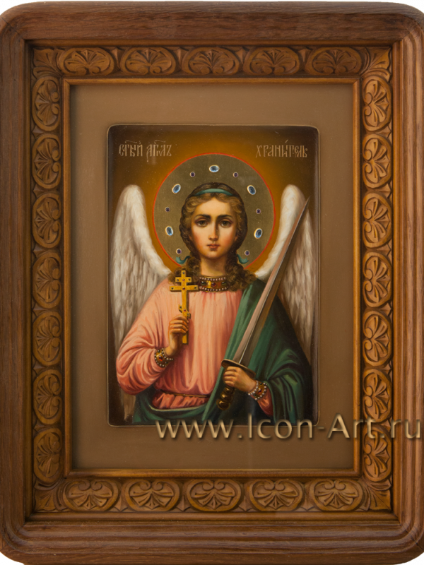 Киот из дуба с резьбой «пятилистник»