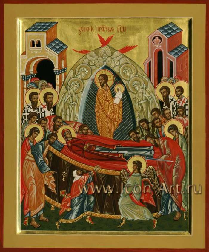 Фото: Икона Успение Пресвятой Богородицы. Церковь Успения Пресвятой Богородицы в селе Петрово-Дальнее (Московская обл.)