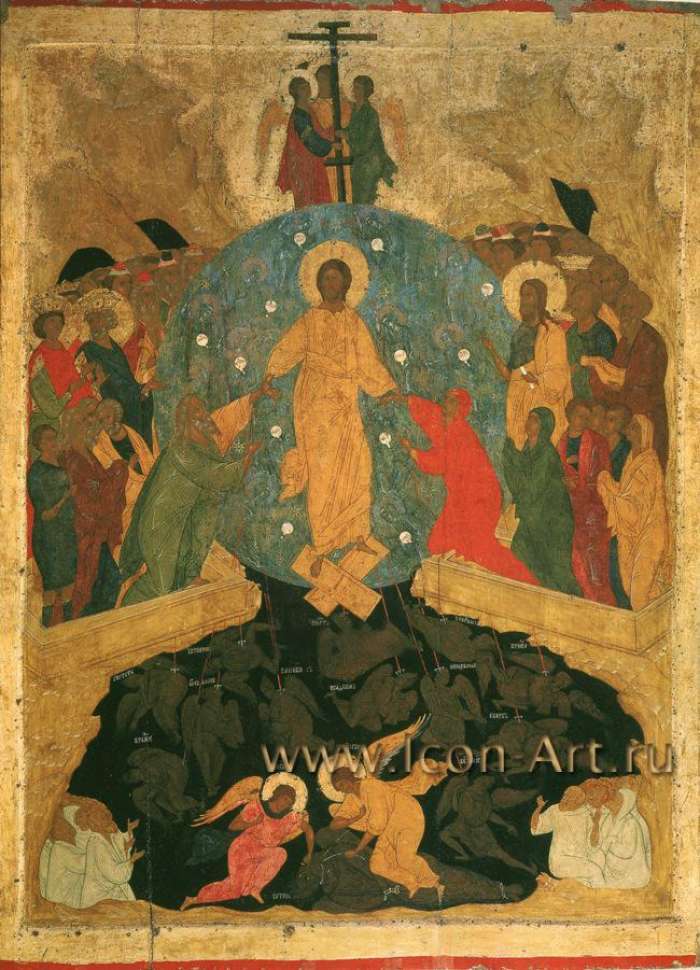 Фото: Икона «Воскреcение (Сошествие во ад)». Дионисий и мастерская. 1502-1503 г.