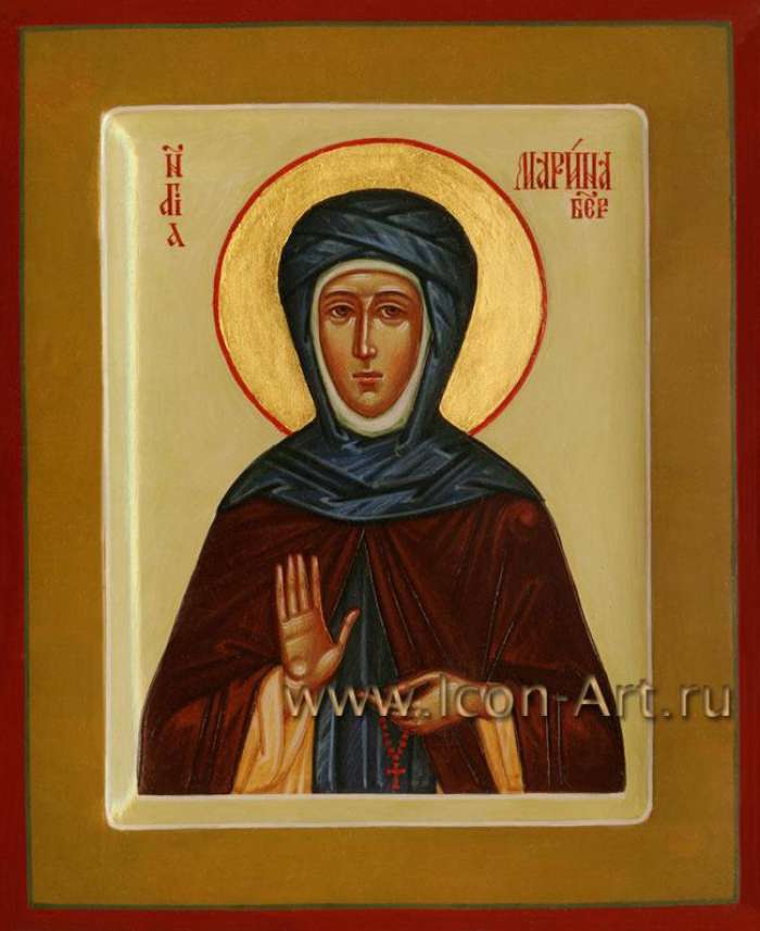 Фото: Святая Марина Берийская, дева, затворница, прп.