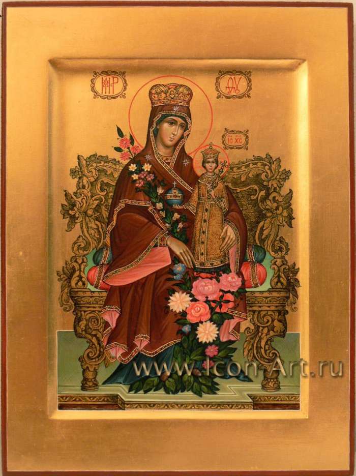 Фото: Икона Пресвятой Богородицы «Неувядаемый Цвет»