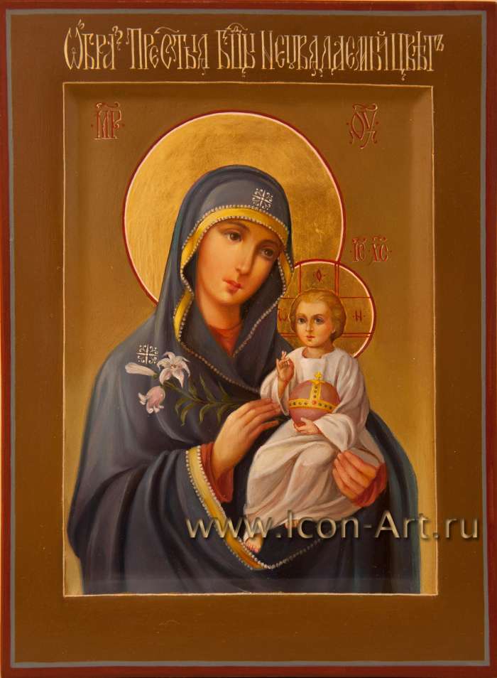 Фото: Икона Пресвятой Богородицы «Неувядаемый Цвет»