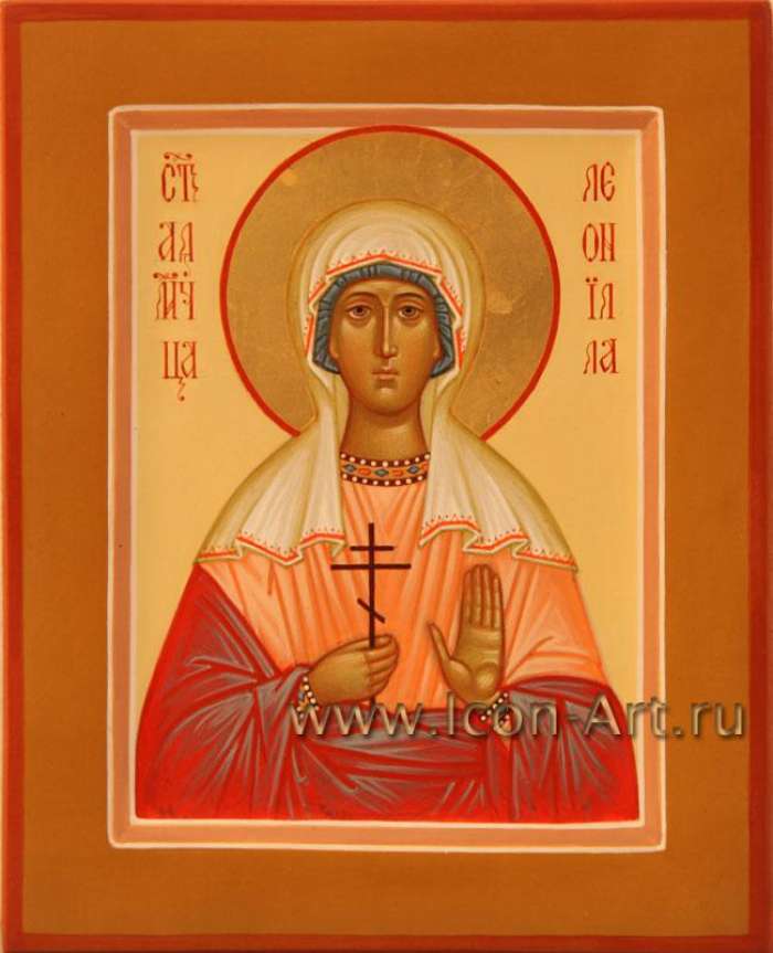 Святая Неонилла (Леонилла) Лангонийская, мученица с позолотой