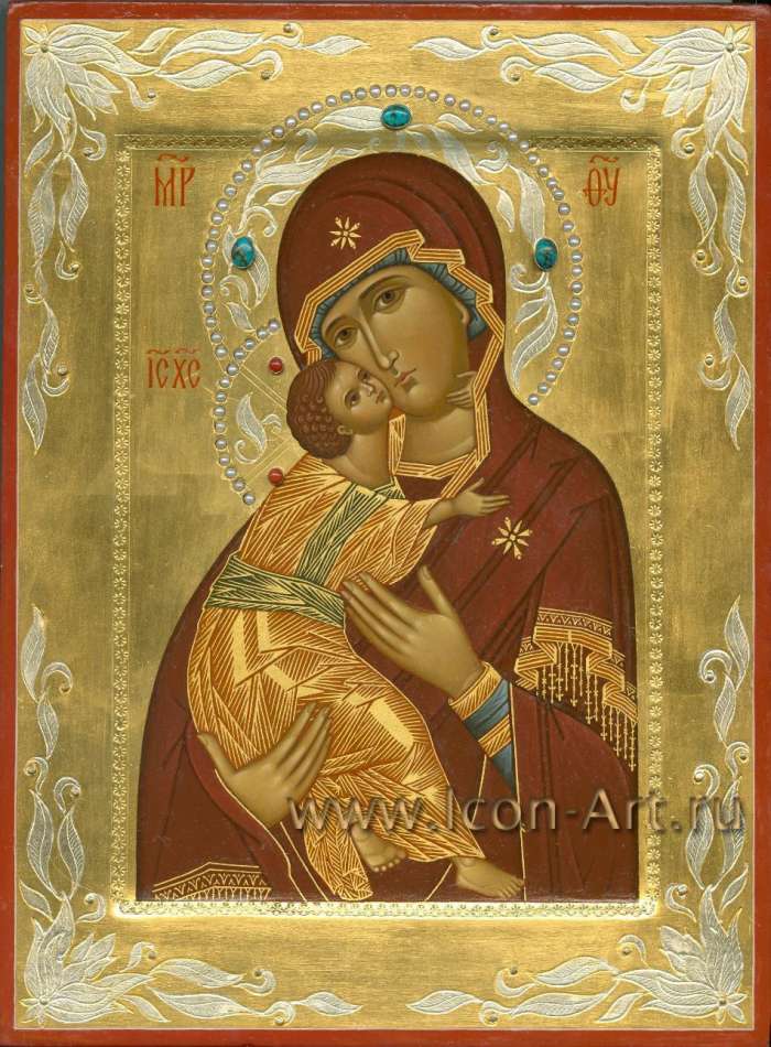 Фото: Икона Пресвятой Богородицы «Владимирская».