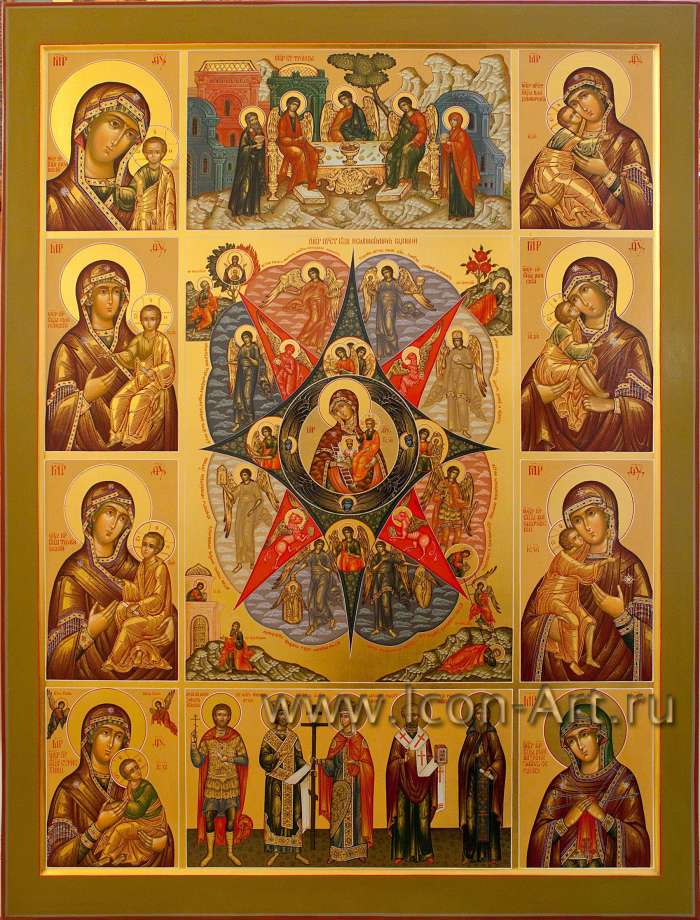 Фото: Икона Пресвятой Богородицы «Неопалимая Купина» 