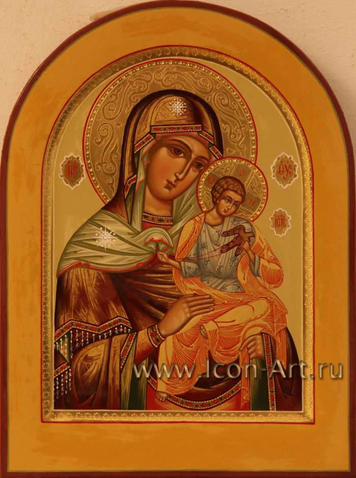 Фото: Иисус Христос Господь Вседержитель и Икона Пресвятой Богородицы «Голубицкая» (венчальные иконы)