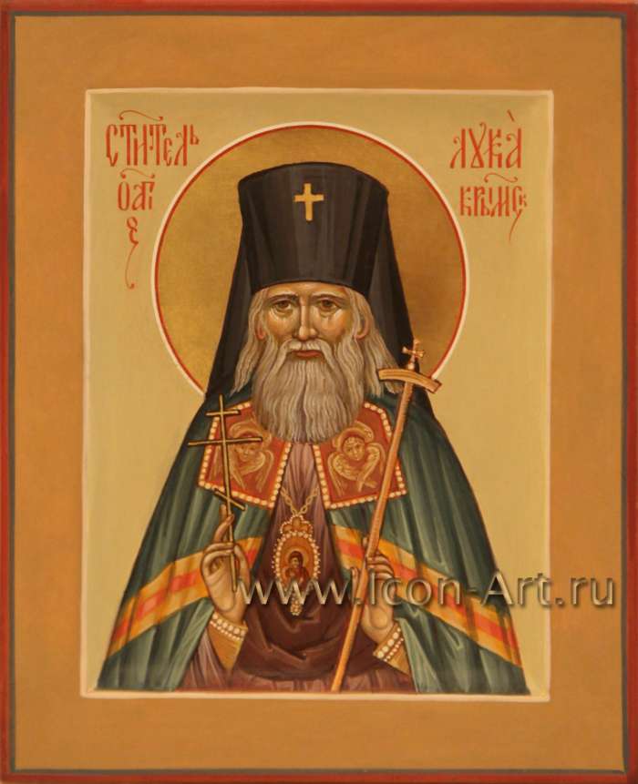 Икона святого Луки архиепископа Крымского (Воино-Ясинецкий) с позолотой