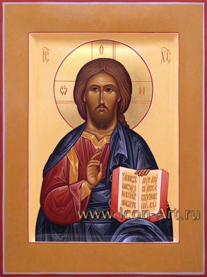 Фото: Иисус Христос Господь Вседержитель и Икона Пресвятой Богородицы «Владимирская» (венчальные иконы)