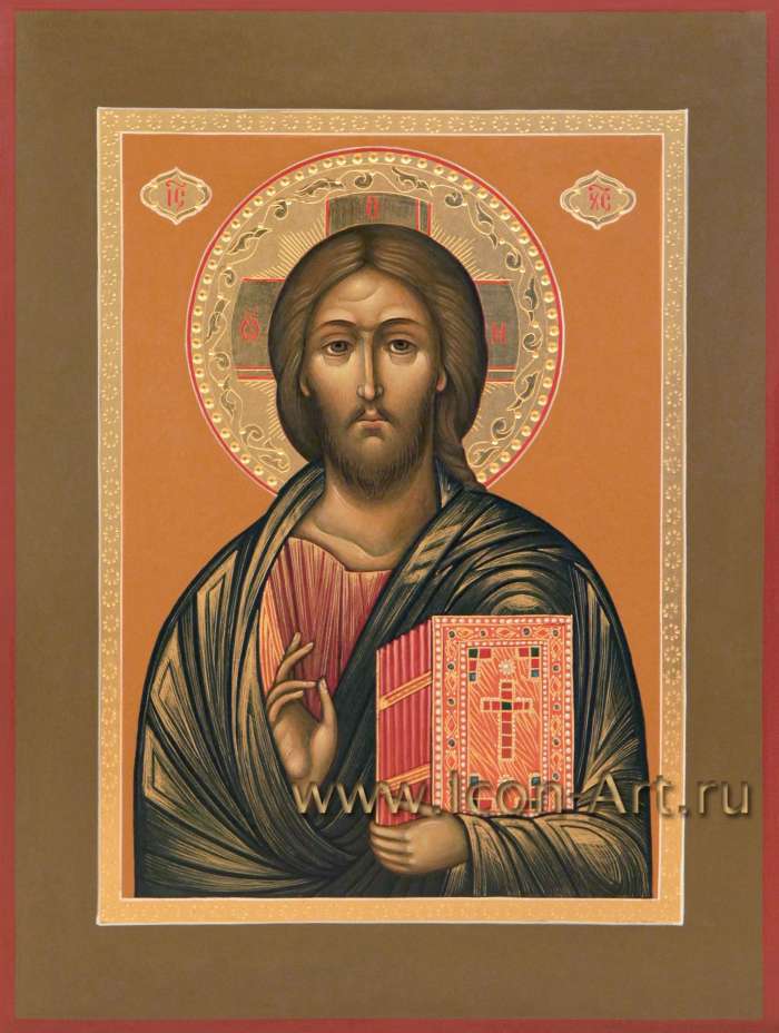 Фото: Иисус Христос Господь Вседержитель и Икона Пресвятой Богородицы «Феодоровская» (венчальные иконы)