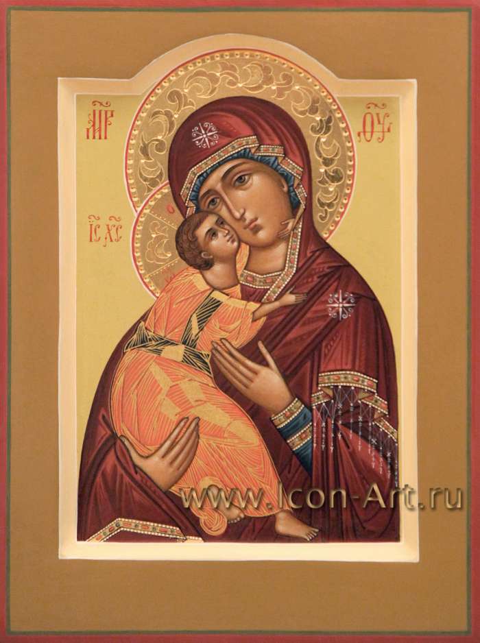 Фото: Икона Господа Вседержителя и Икона Пресвятой Богородицы «Владимирская» 