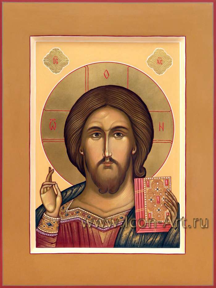 Фото: Иисус Христос Господь Вседержитель и Икона Пресвятой Богородицы «Корсунская» (венчальные иконы)