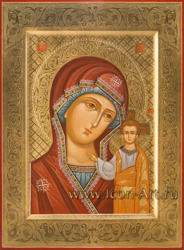 Фото: Пресвятая Богородица «Казанская», святые на полях: свт. Николай, цар. Ариадна, мц. Татиана, прп. Таисия Египетская