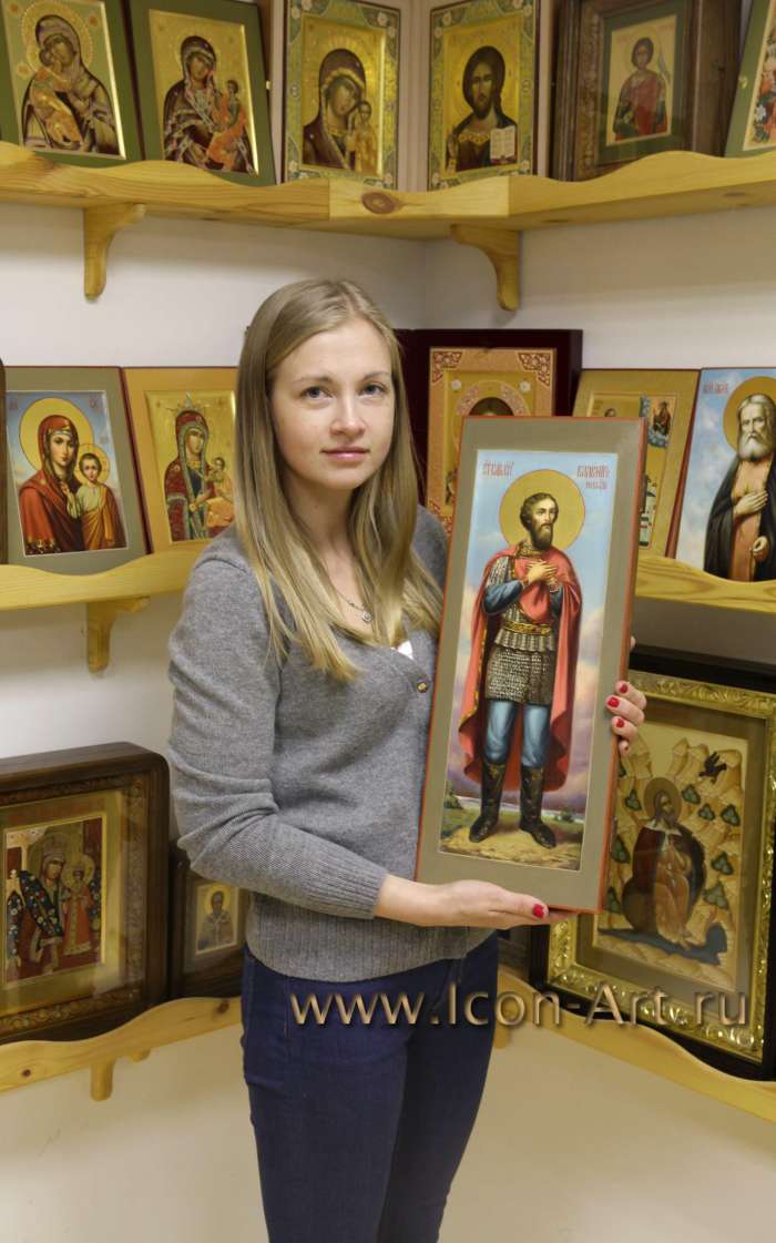 Заказчица с иконой