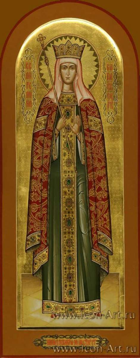 Фото: Святая  прп. Ангелина королева Сербская