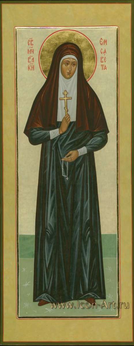 Фото: Мерная икона. Святая прпмц. Елисавета Феодоровна, Алапаевская, великая княгиня, новомученица