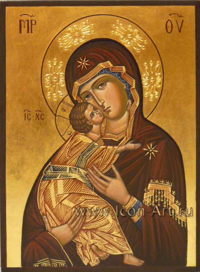 Фото: Икона Пресвятой Богородицы «Владимирская».