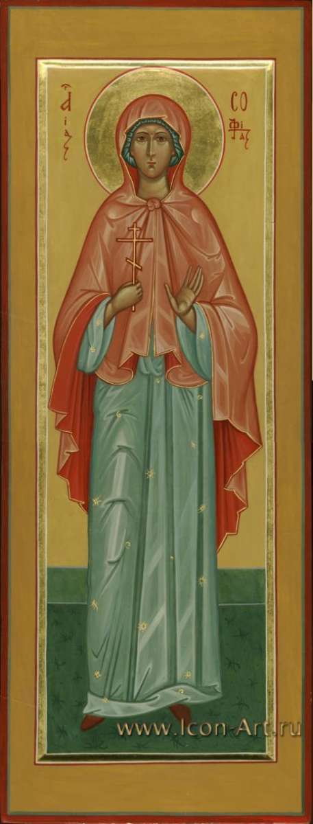 Фото: Мерная икона. Святая мч. София Римская