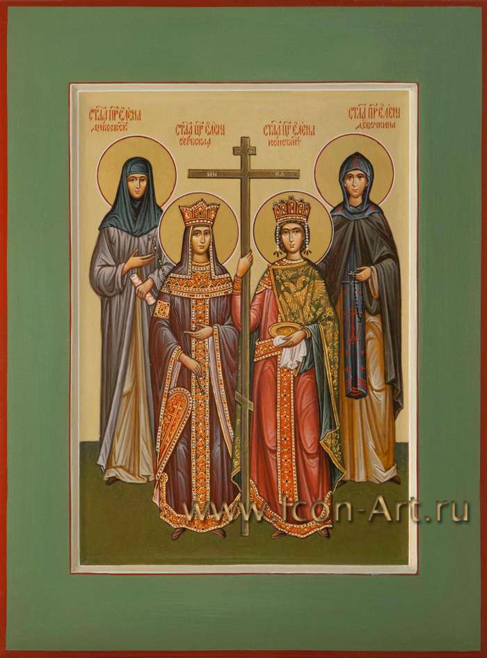 Фото: Семейная икона «Сбор святых Елен»: 