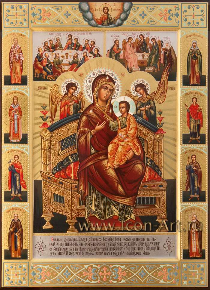 Фото: Пресвятая Богородица «Всецарица» с избранными святыми