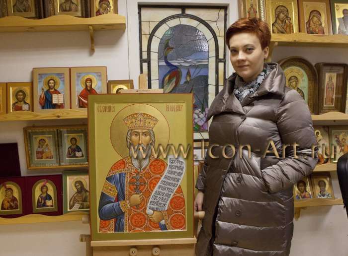 Заказчица с иконой