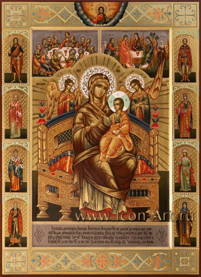 Фото: Пресвятая Богородица «Всецарица» с избранными святыми