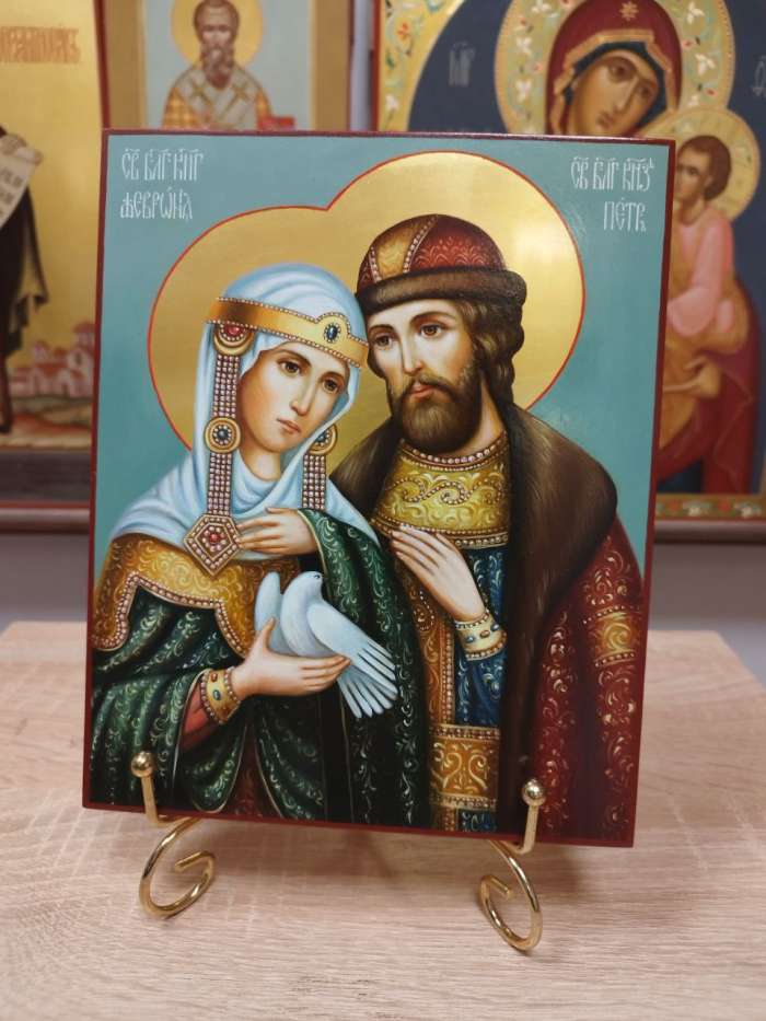 Фото: Святые благоверный князь Петр и княгиня Феврония Муромские