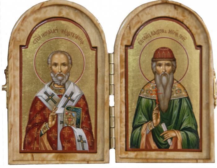 Фото: Складень: Святитель Николай и Свт. Вадим Персидский