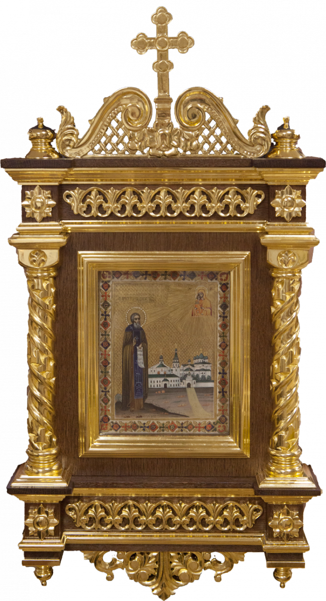 Киот резной с позолотой