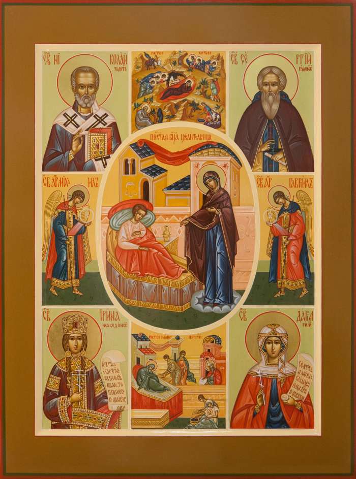 Фото: Семеная икона с Пресвятой Богородицей «Целительница»