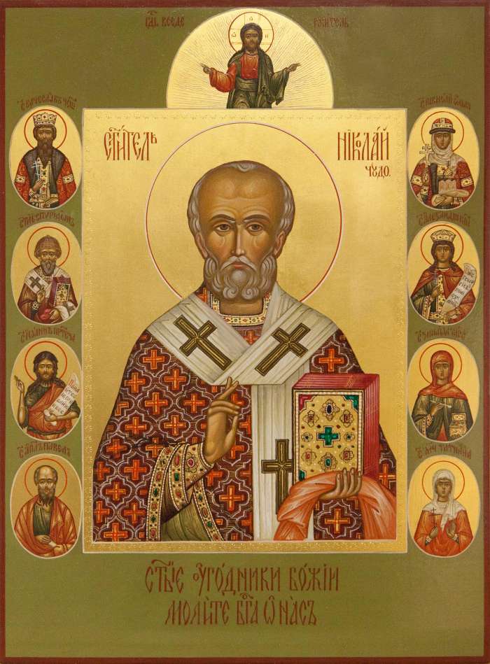 Фото: Святитель Николай Чудотворец с избранными святыми