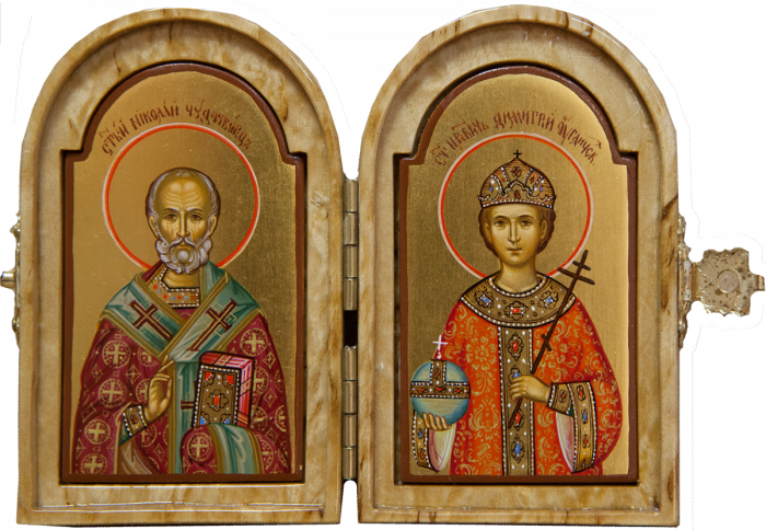 Фото: Складень: Святитель Николай и царевичь Димитрий