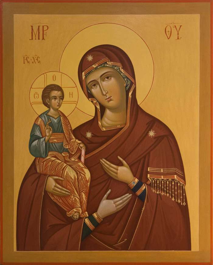 Фото: Пресвятая Богородица «Троеручица»