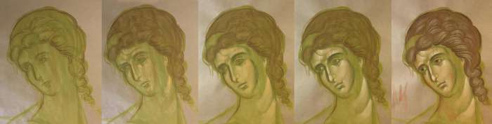 Обучение-рисунок ангела