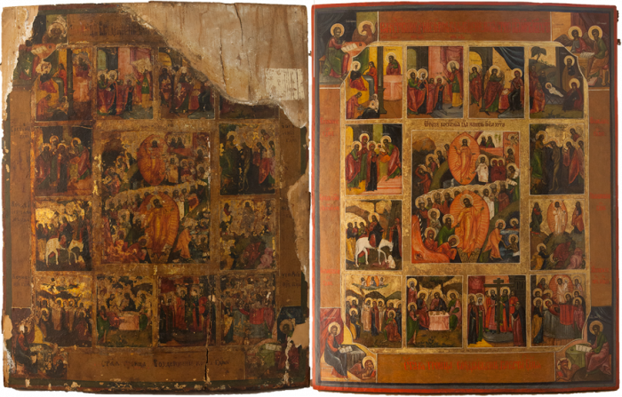 Фото: Воскресение Христовов с двунадесятыми праздниками