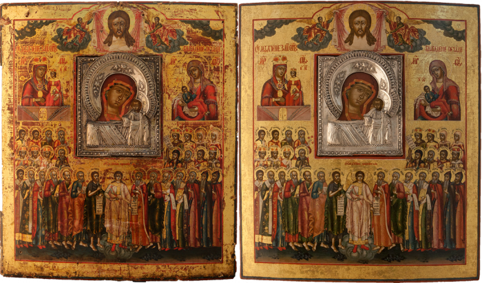 Фото: «Казанская» с избранными святыми