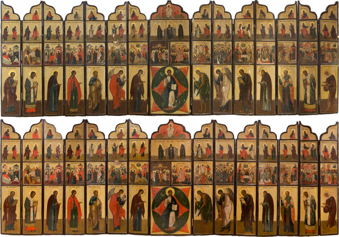 Фото: Походный иконостас-складень