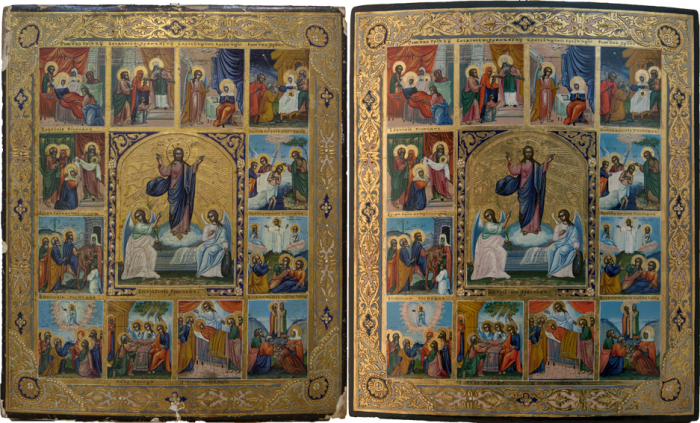 Фото: Воскресение Христовов с двунадесятыми праздниками