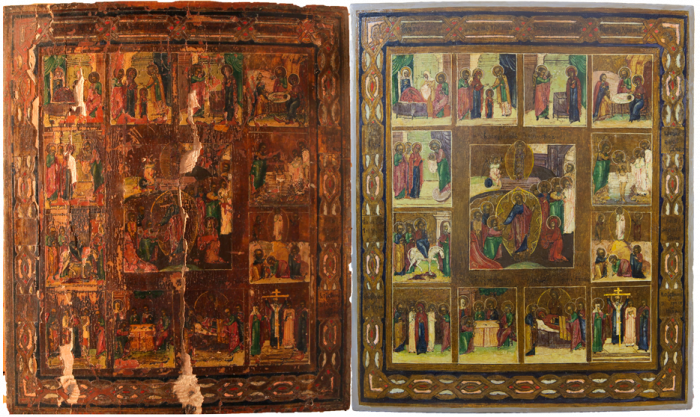 Фото: Воскресение Христово с двунадесятыми праздниками